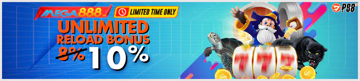 10% Mega888 Unlimited Bonus