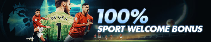 Sportsbook 100% Welcome Bonus.