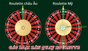 Những loại bàn quay Roulette Online phổ biến hiện nay